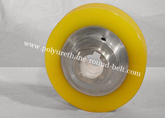 Industrial PU Polyurethane Rollers Wheels for Conveyor , Oil resistant