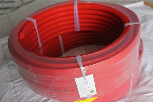 Urethane tranmission red Polyurethane V Belt for driving , wear resistant