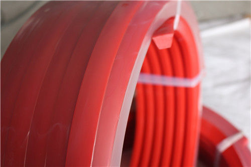 Urethane tranmission red Polyurethane V Belt for driving , wear resistant