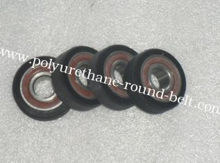 Industrial Bisque PU Polyurethane Wheels Coating Aging Resistant With Iron Core