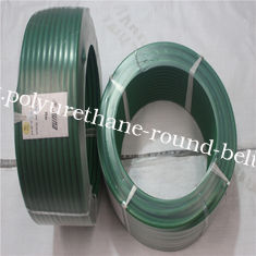 Drak Green Color Rough Polyurethane Round Belt For Textile , Pu Round Belt