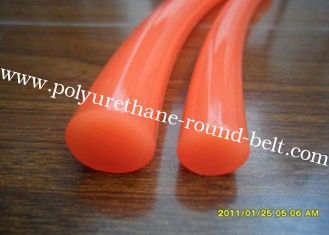 Polyurethane PU orange smooth round belt / High tensile strength Polyurethane Round Belt