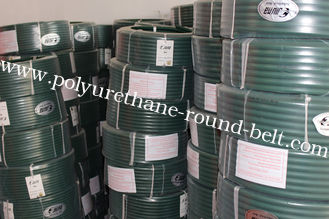 Green 85A Rough Round rubber Belts Newspaper Conveying High Tensile