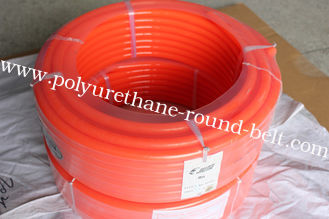 Orange Smooth PU Round Belt Hardness 90A with wear-resistance