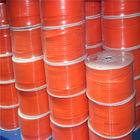 Smooth Pu Round Belting In Roll With High Stretch , Orange Color
