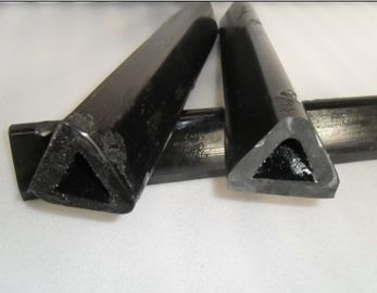 Industrial Polyurethane Tubing , Injection Molding PU Polyurethane Black Triangle Pipe