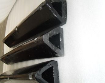 Industrial Polyurethane Tubing , Injection Molding PU Polyurethane Black Triangle Pipe