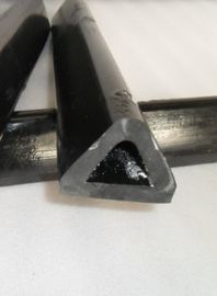 Industrial Polyurethane Tubing , Injection Molding PU Polyurethane Black Triangle Pipe