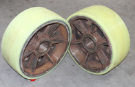 Coating Polyurethane Wheels Wear Resistant Industrial Bisque With Iron Core