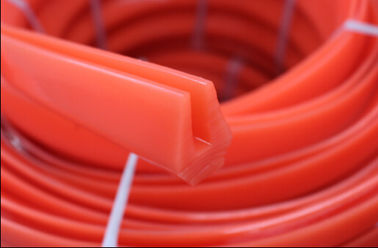 U Profile Industrial Extruded Polyurethane Anti-oil Red , Solvent Resistance