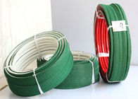 White PU polyurethane Super Grip Belt with Top green PVC Vee Corrugated belt