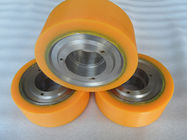 Aging Resistant Industrial Bisque PU Polyurethane Wheels coating with Iron Core