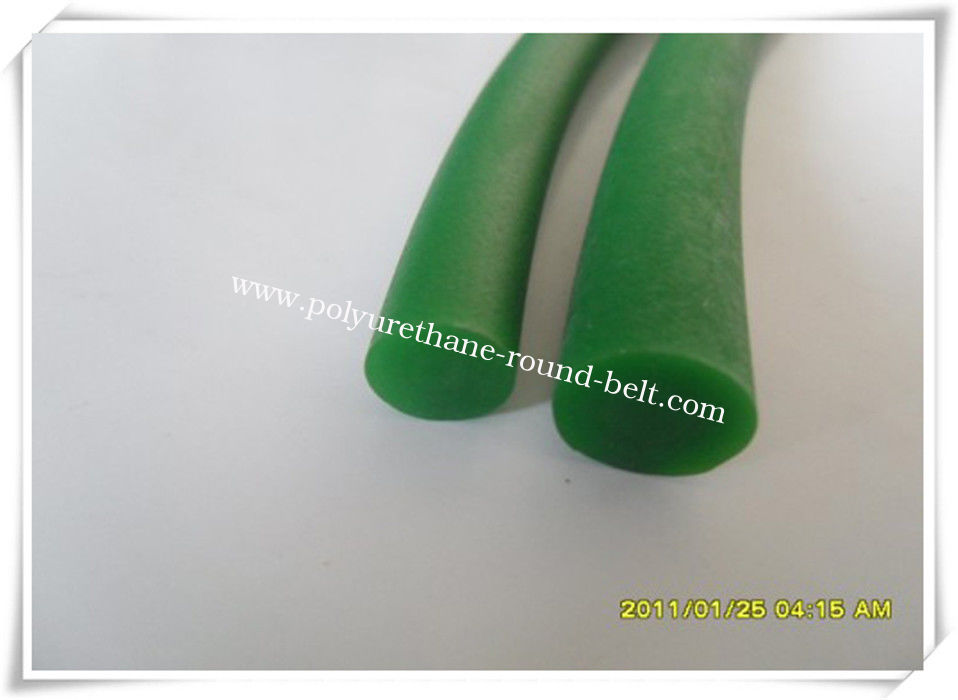 6mm10m Polyurethane Belt Green Rough Surface PU Polyurethane Round Belt for Drive Transmission 