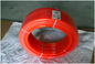 Orange smooth PU Polyurethane Round Belt / 10mm power transmission belts