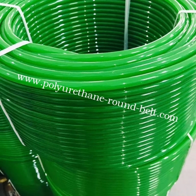 Color Rough Polyurethane Round Belt For Textile Pu Drak Green 30m/Roll