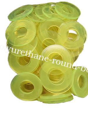 Yellow Pu Coating Roller Poly Wheels High Hardness Custom Service