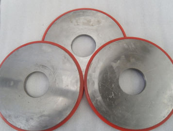 Elastic Polyurethane Wheels , Industrial PU Red Polyurethane Iron Sheet Coating