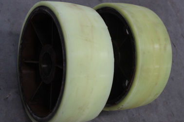 Coating Polyurethane Wheels Wear Resistant Industrial Bisque With Iron Core