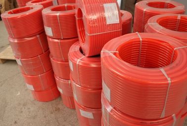 red hardness 90 A Low Compression PU Round Conveyor Belt for Ransmission Machine