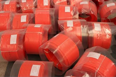 red hardness 90 A Low Compression PU Round Conveyor Belt for Ransmission Machine