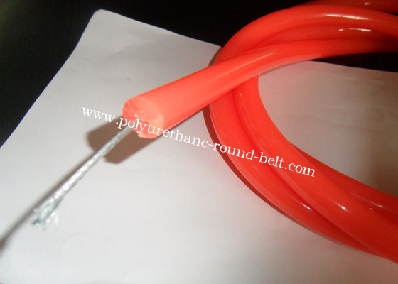 2mm Orange Polyurethane Round Belting Cord Reinforced